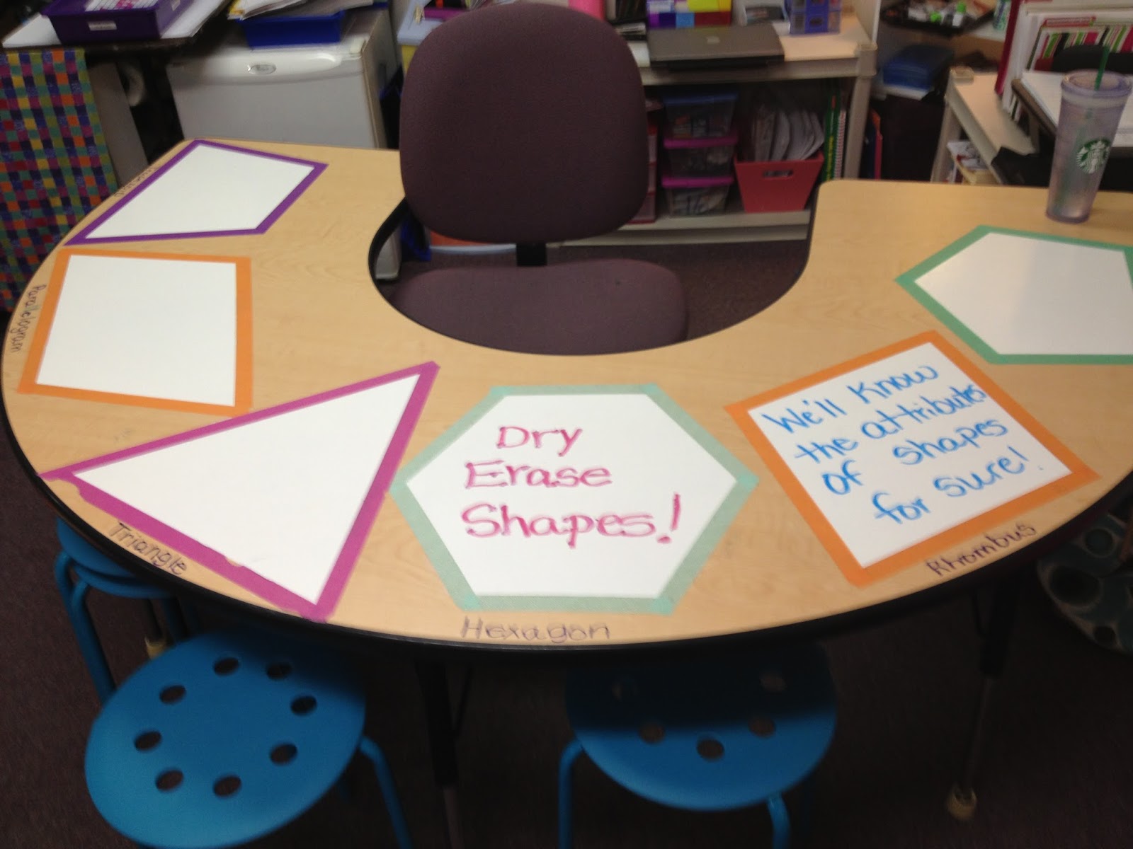 Teaching Twins Write On! Dry erase guided reading table that